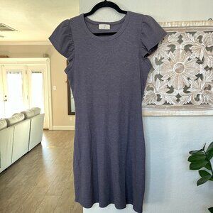 t. la Anthropologie short flutter sleeve dress size S